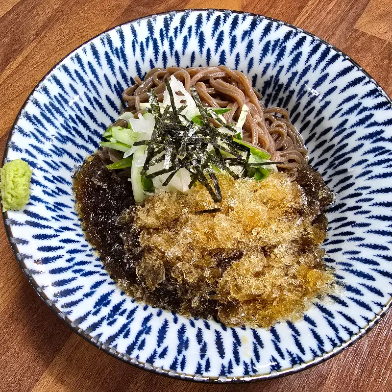 메밀소바의 정갈한 모습