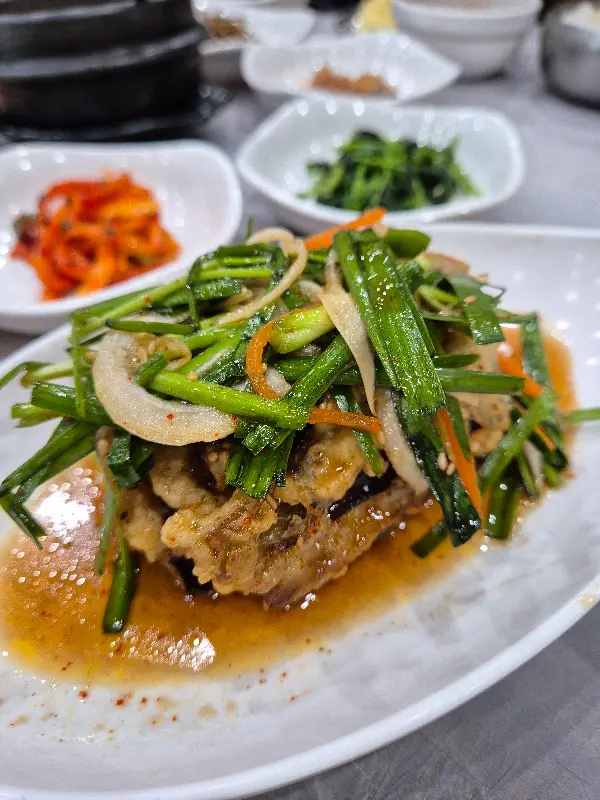 가지찜의 클로즈업 샷