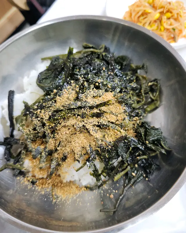 곤드레밥 확대 사진