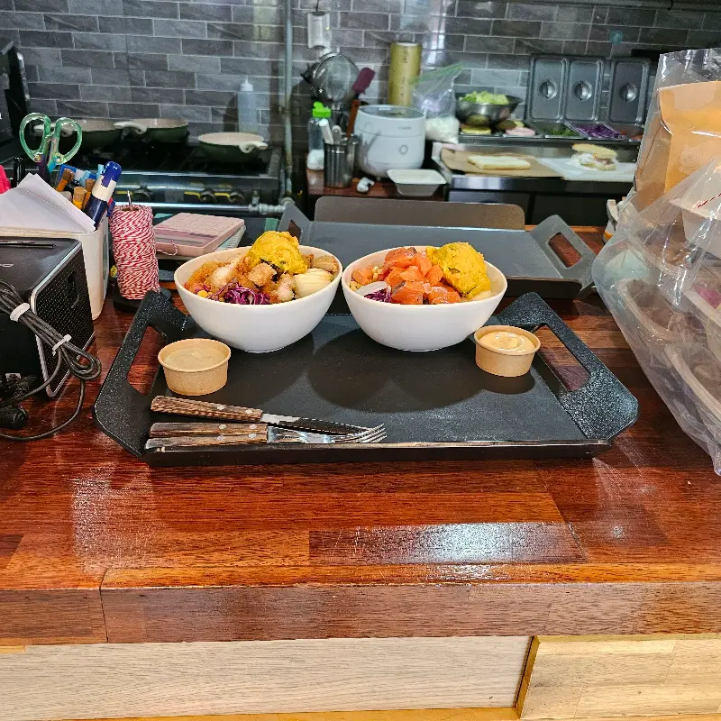 샐러드 두 종류