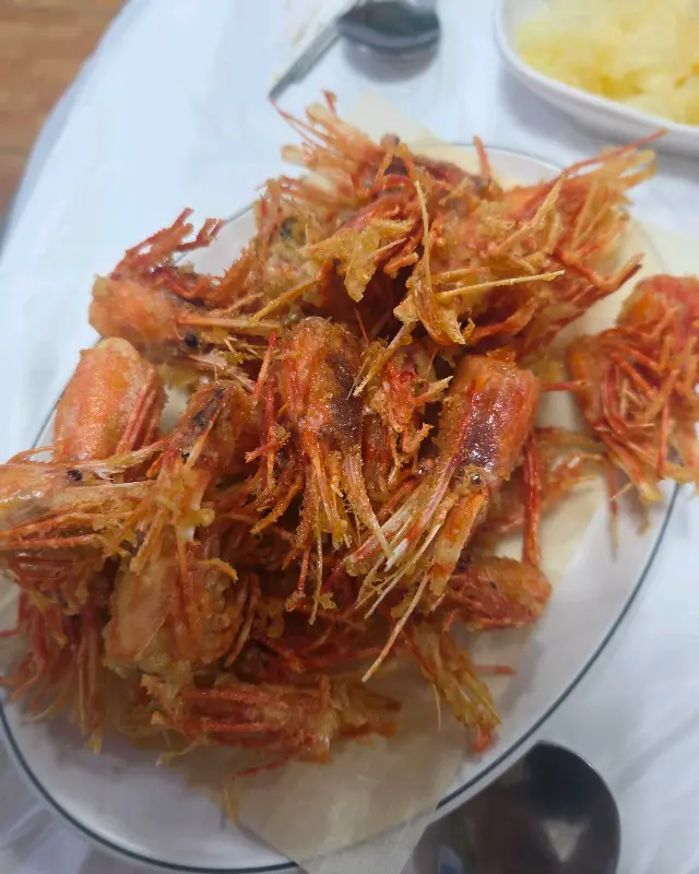 독도새우 머리 튀김