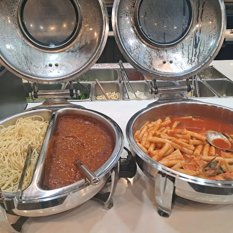 파스타와 떡볶이