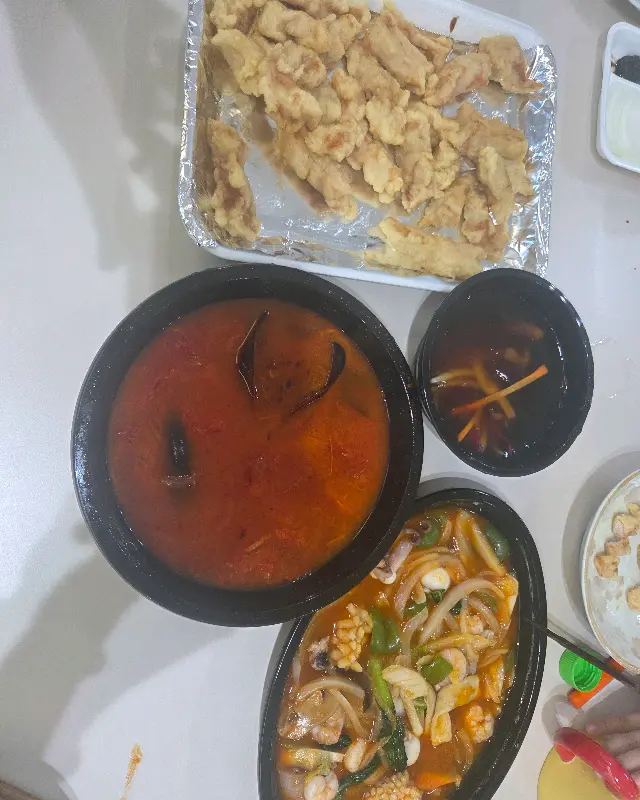 해산물이 가득한 짬뽕