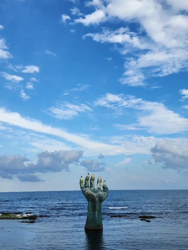 부여의 아름다운 하늘