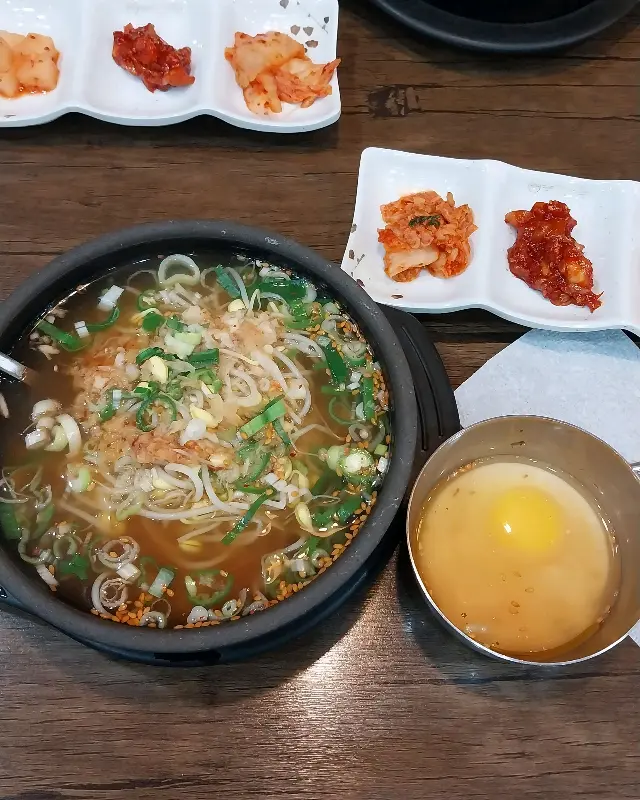 남부식 콩나물국밥 한상차림