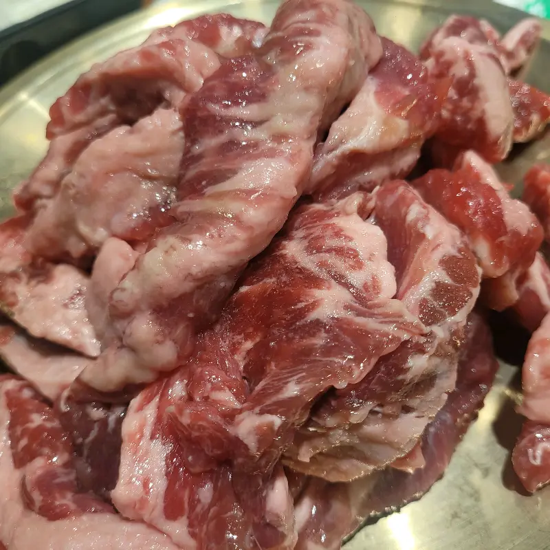 상차림 전체 모습