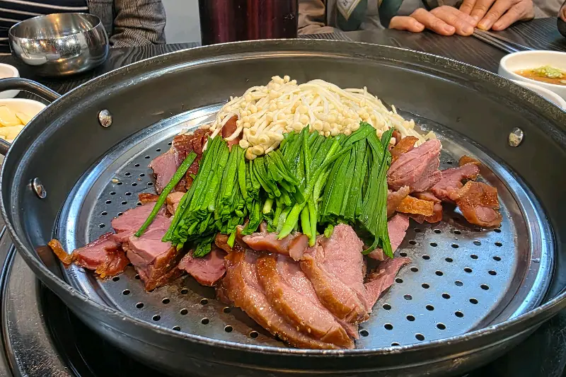 오리 훈제 수육