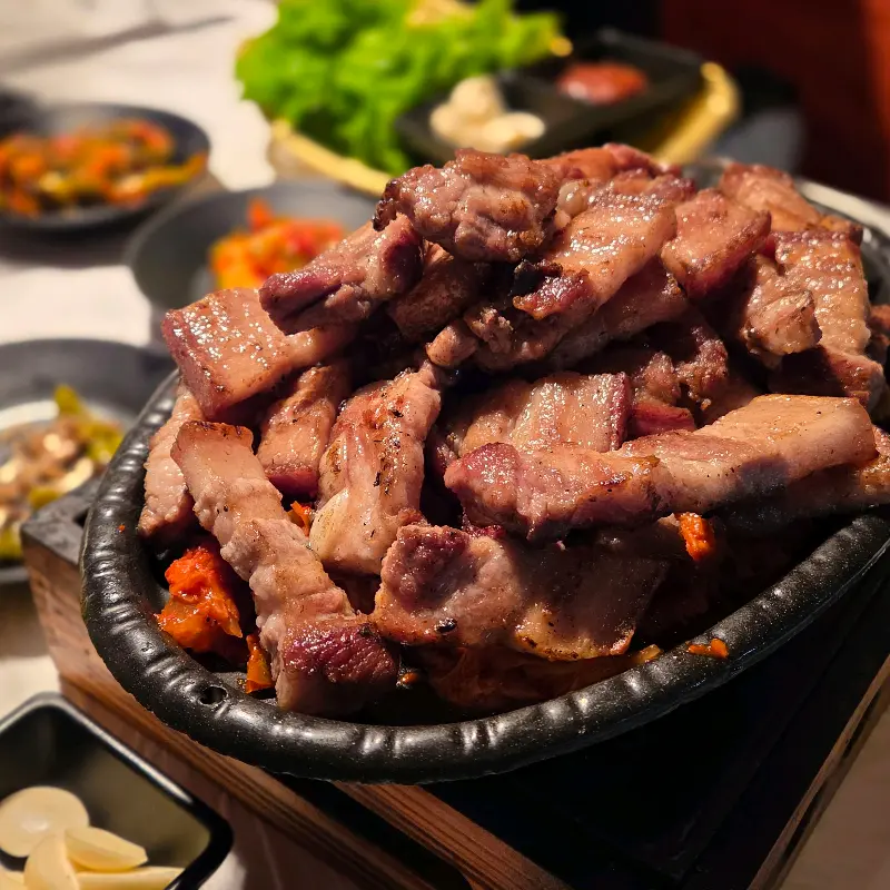 흑돼지 장작구이