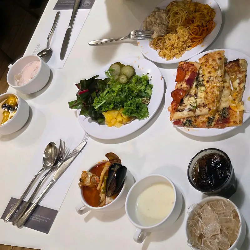 다양한 피자 메뉴