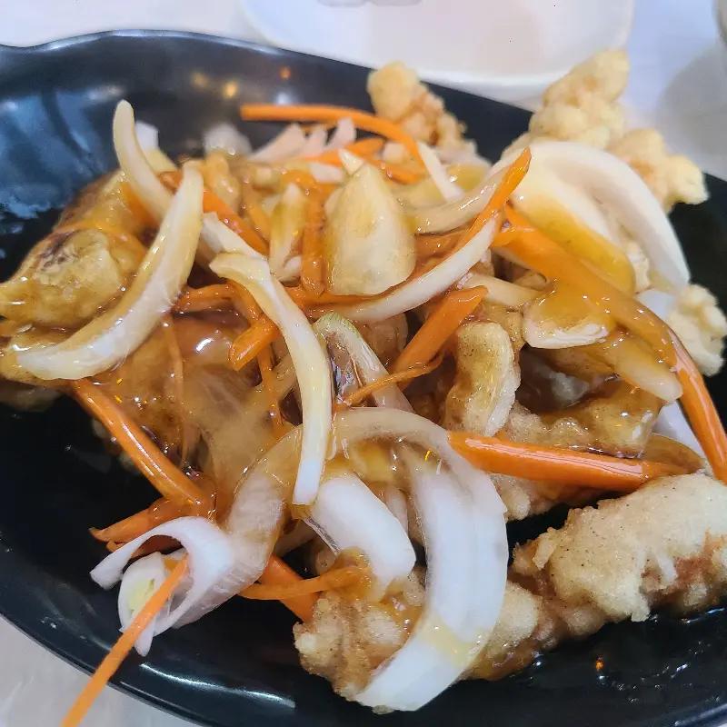 윤기가 흐르는 탕수육