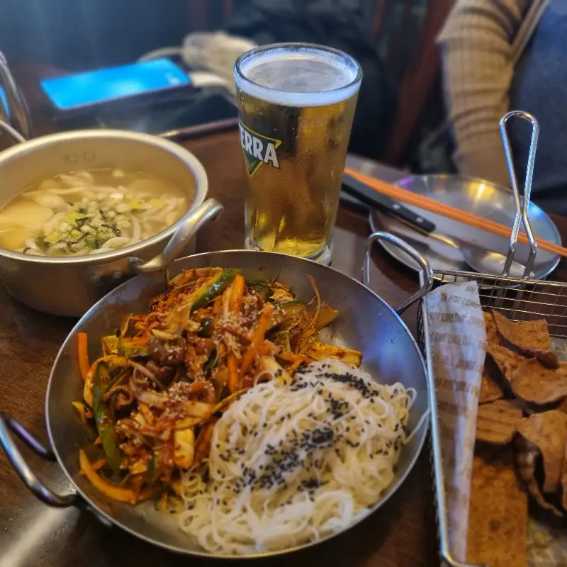 오늘통닭 골뱅이 소면