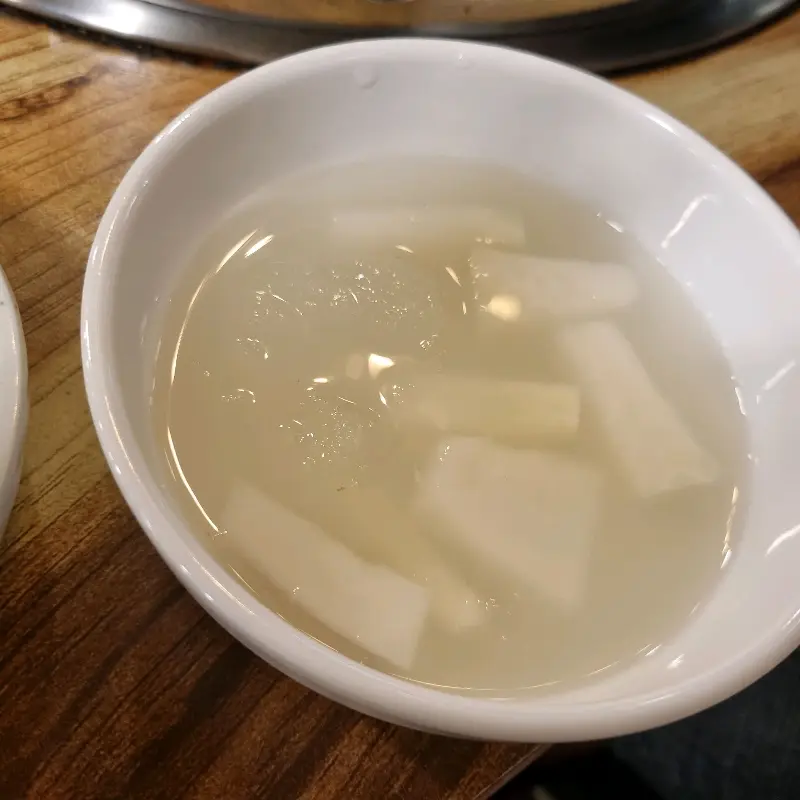 시원한 동치미의 모습