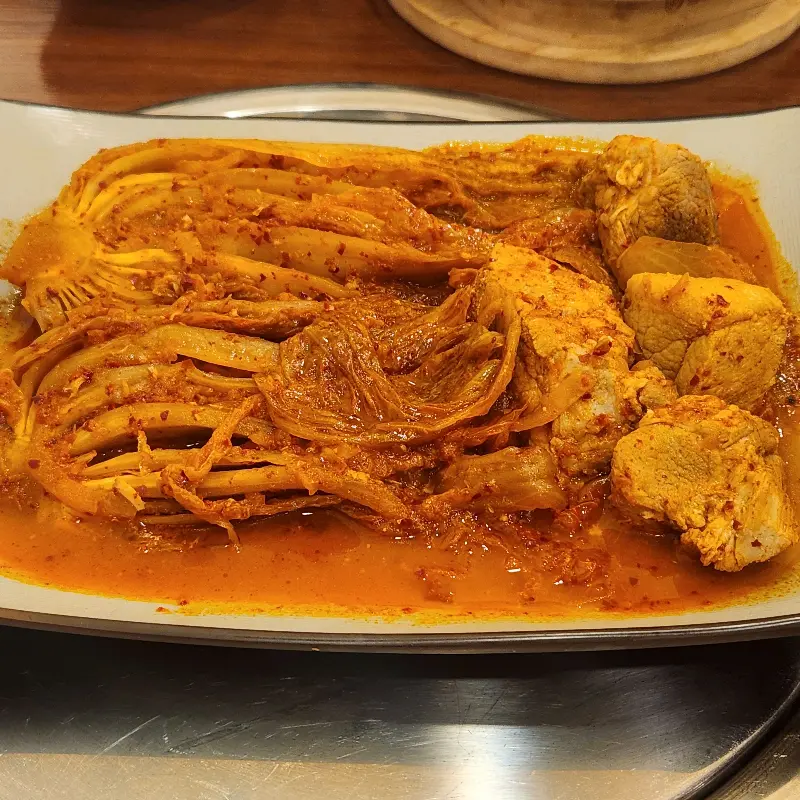 김치찜의 환상적인 비주얼