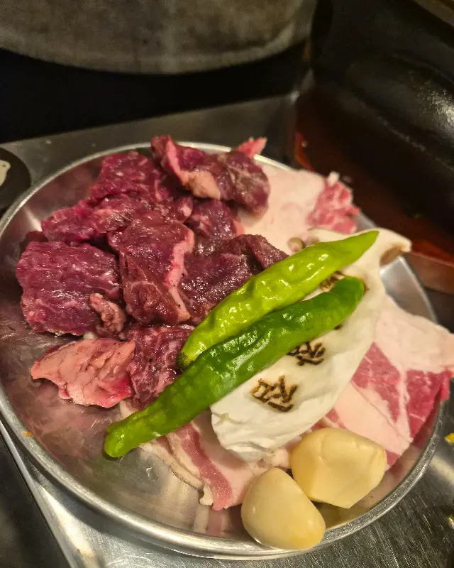 신선한 고기의 모습