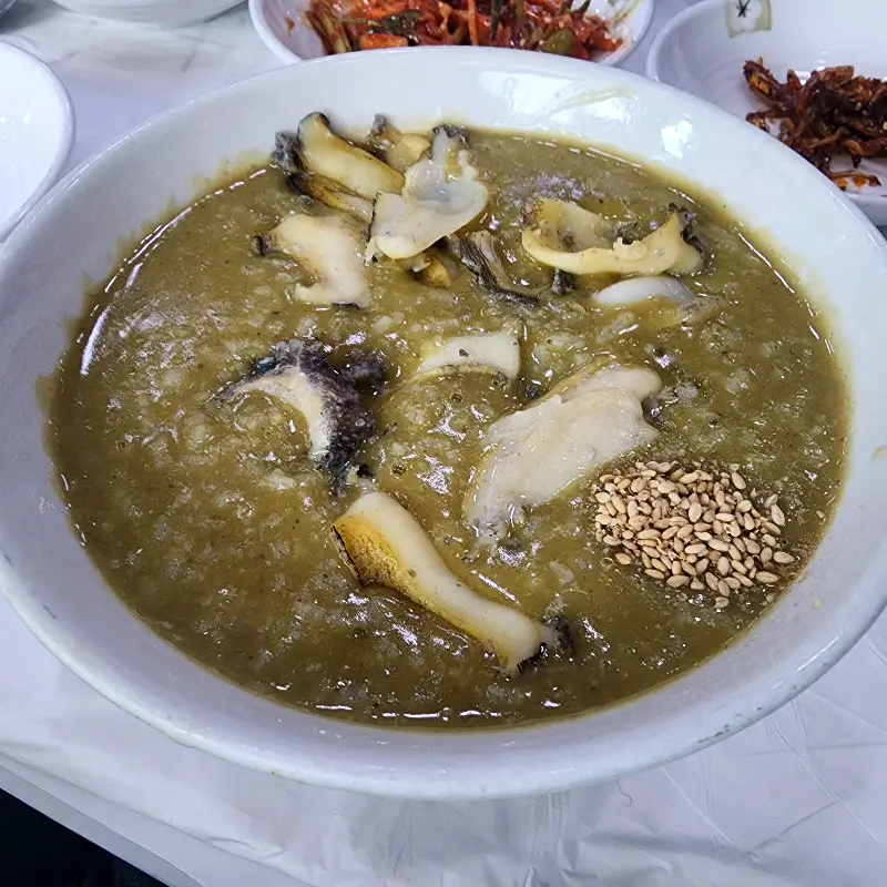 전복죽 확대 사진