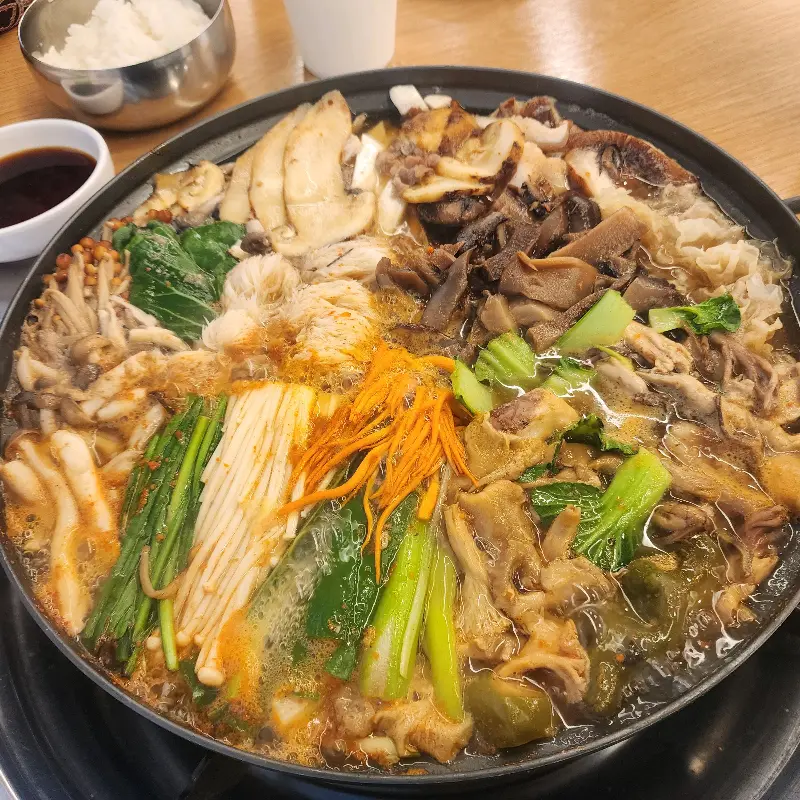 버섯전골 먹방