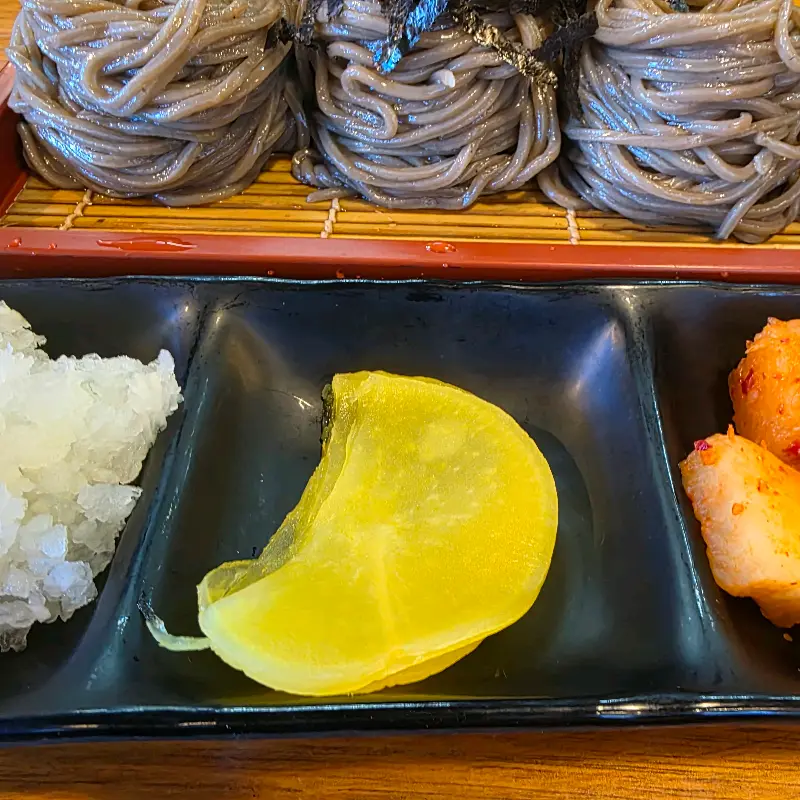 소바와 곁들여 먹는 반찬