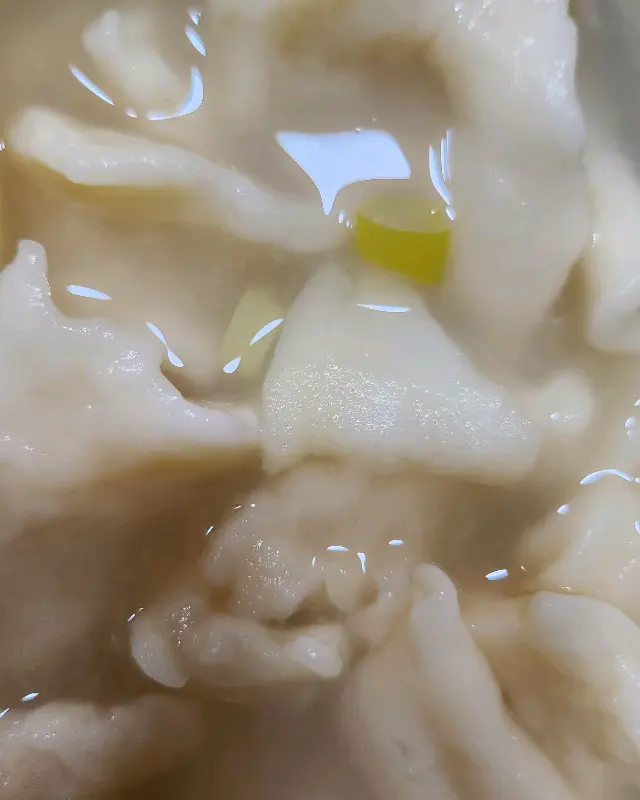 수제비 클로즈업