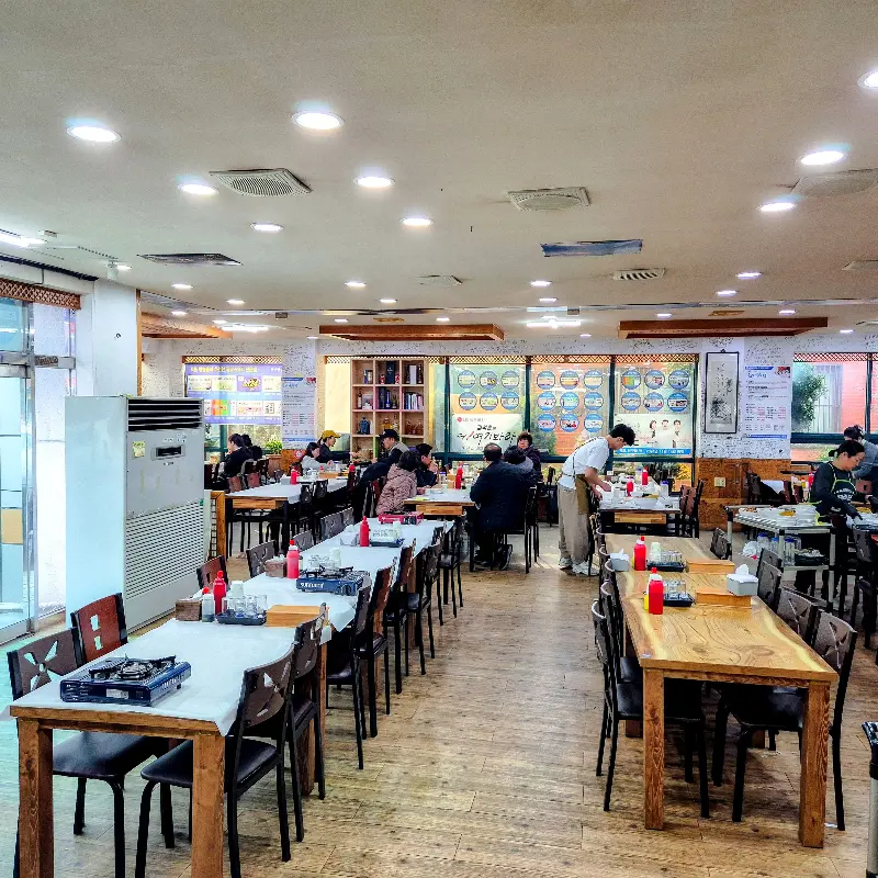 한마음식당 내부 전경