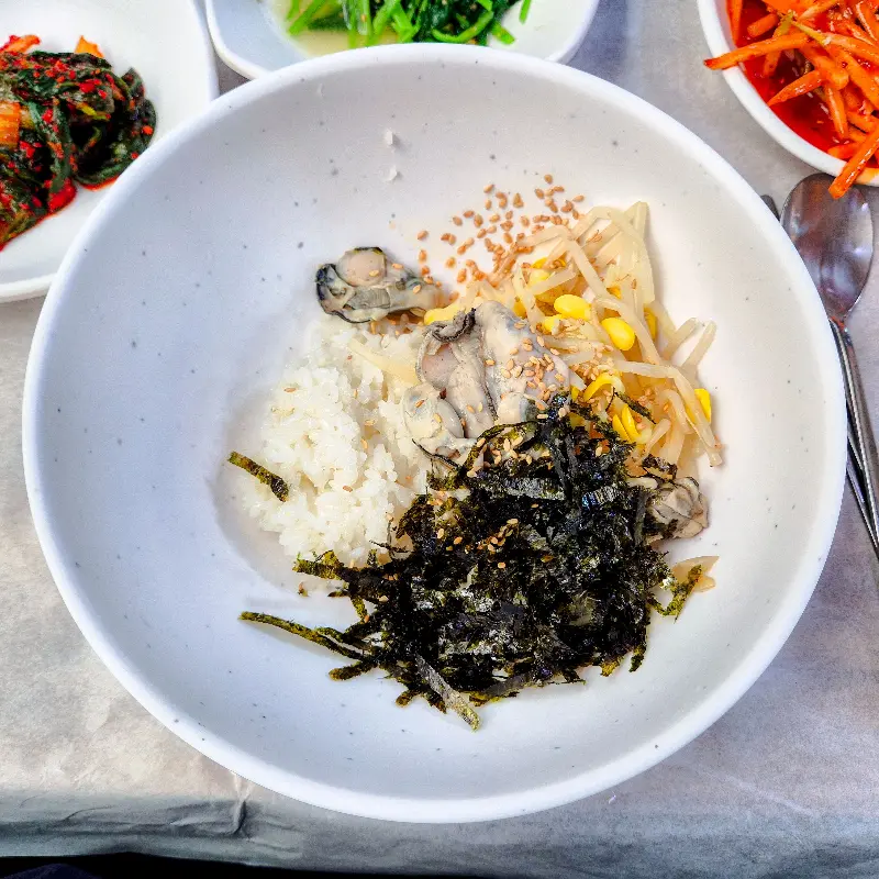 굴밥 비빔밥