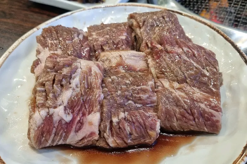 양념갈비와 냉면의 조화