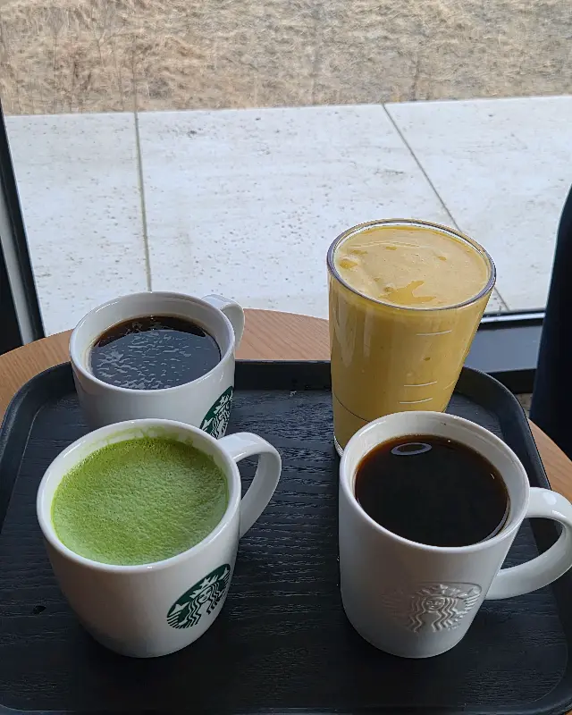 다양한 음료 메뉴