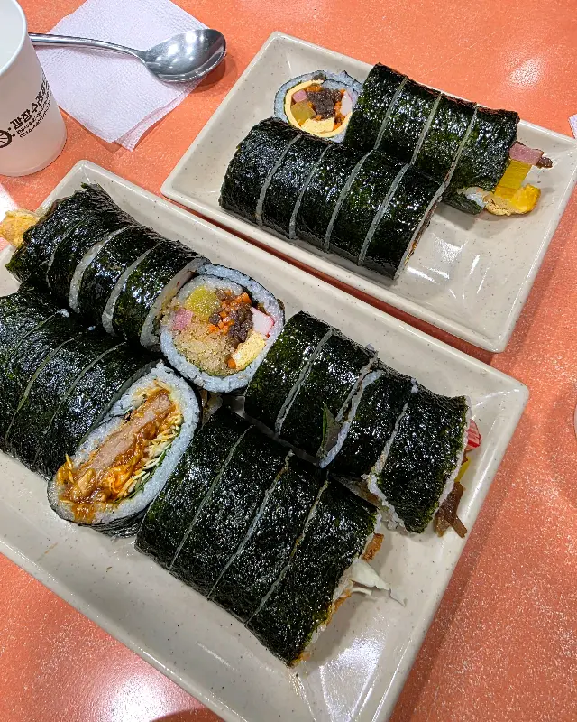 강릉김밥 메뉴