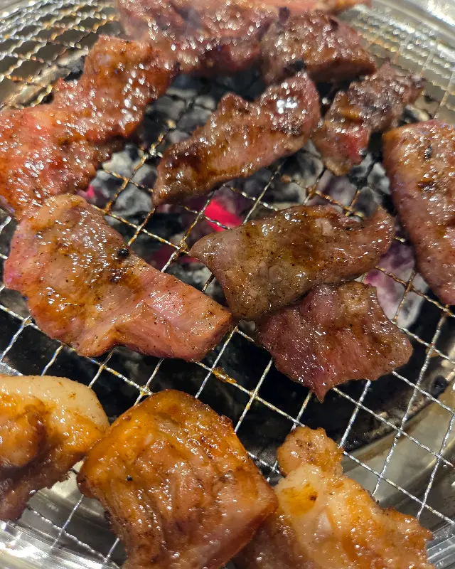 숯불에 구워진 고기