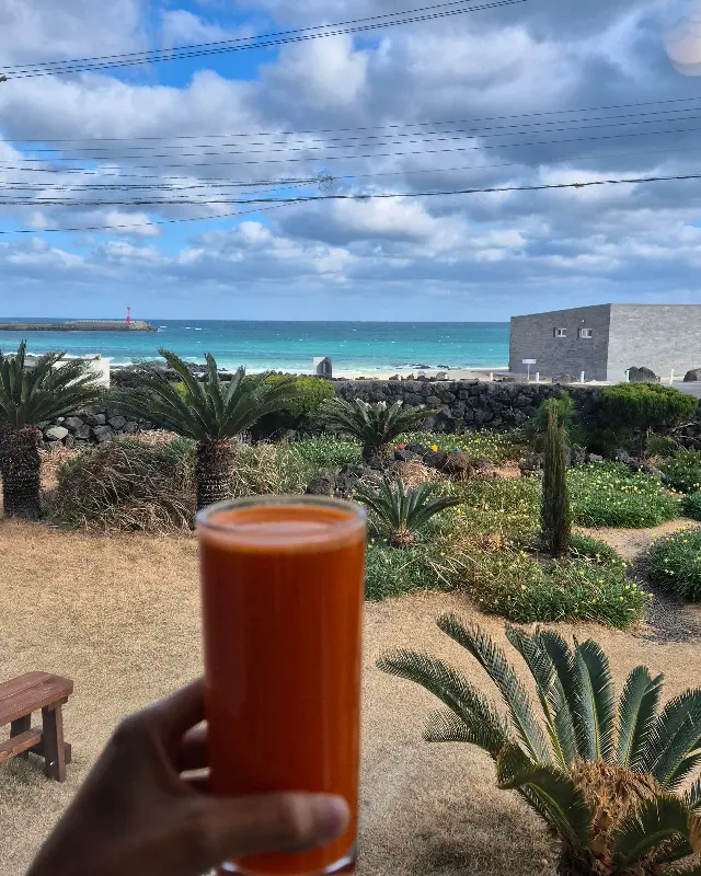 당근 주스와 바다