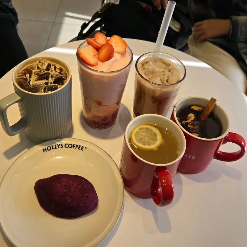 다양한 음료 메뉴