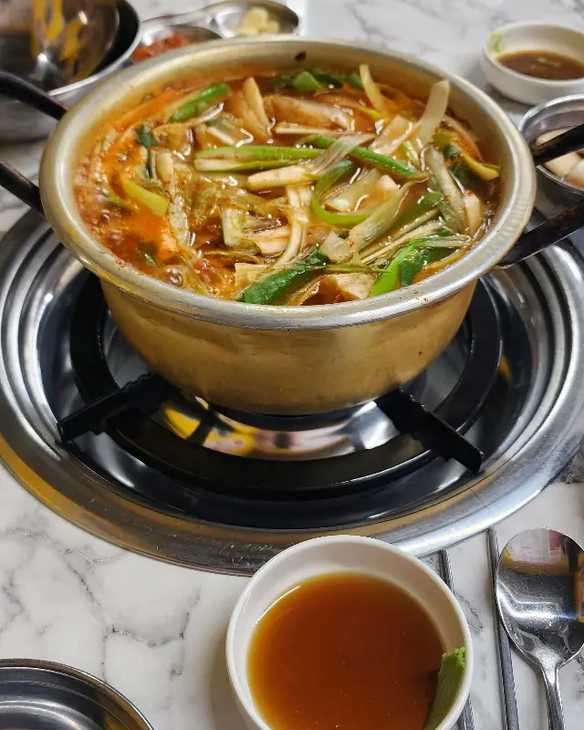 푸짐한 동태탕 한 상