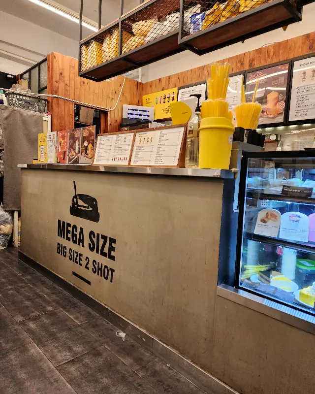 메가커피 카운터