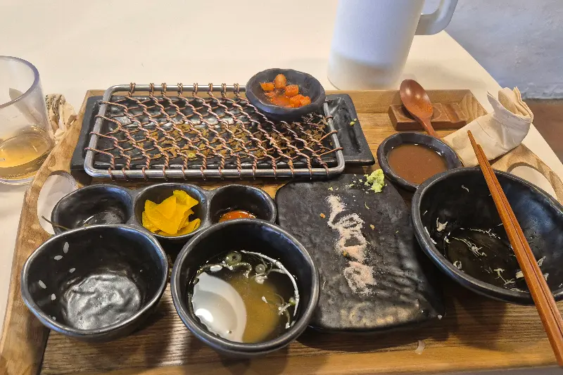 식사를 마친 테이블