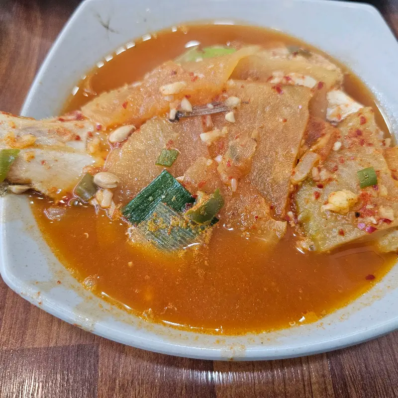 가자미찌개의 클로즈업 사진