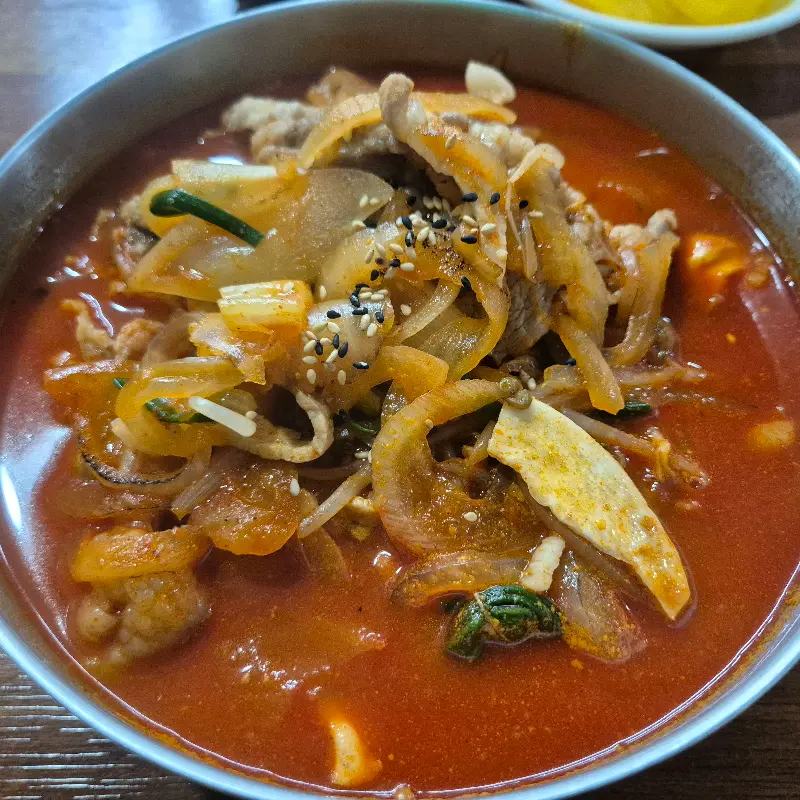 차돌짬뽕 클로즈업