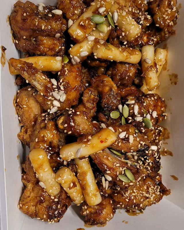 포장된 쫄간장치킨