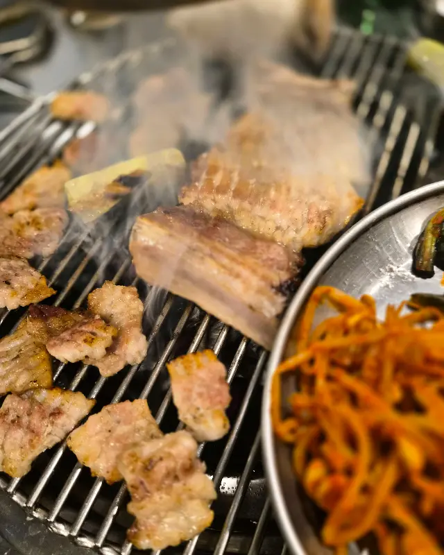 생갈비 디테일 샷