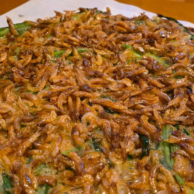 보리새우 부추전