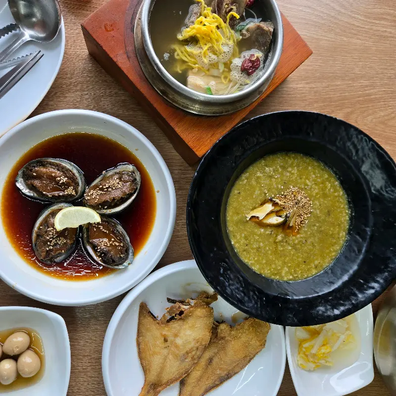 전복죽과 전복장, 그리고 솥밥