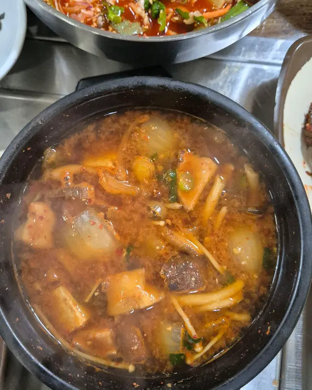구수한 된장찌개의 모습