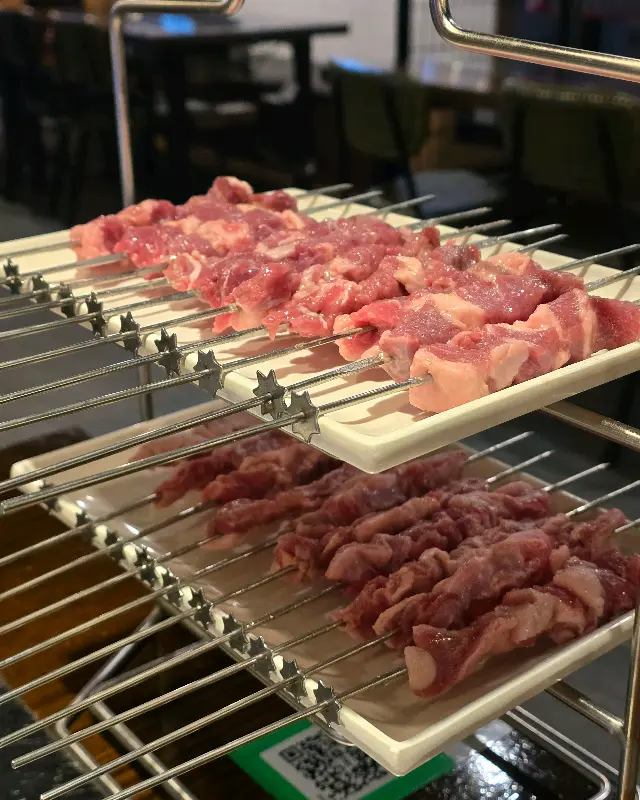 맛있게 익어가는 양꼬치