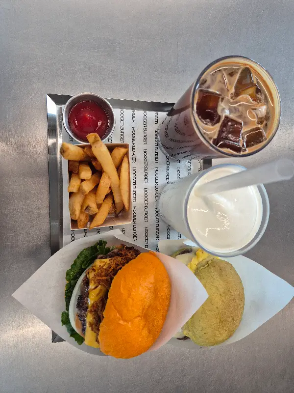 당근버거와 시금치 버거