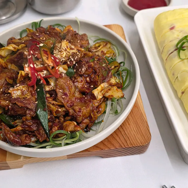 유자 두루치기와 계란말이의 환상적인 조합