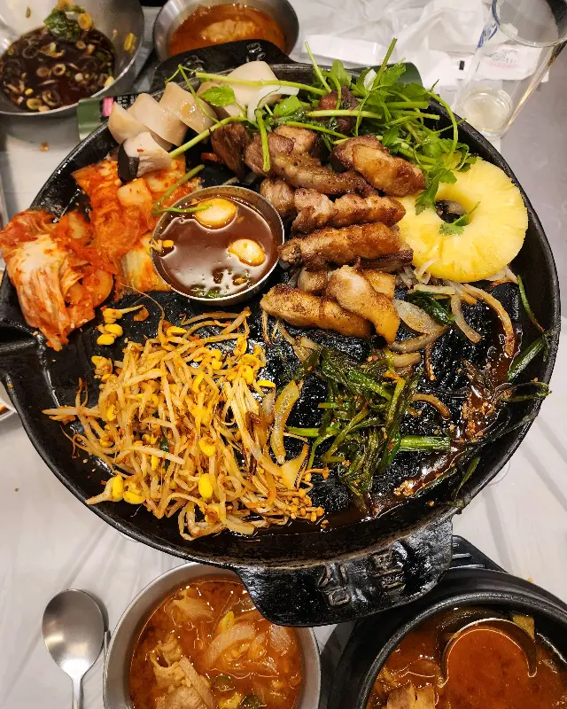 진심돈 모듬 한 판 구이