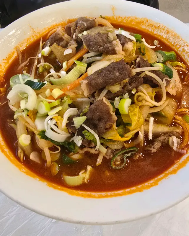 고기가 듬뿍 들어간 짬뽕