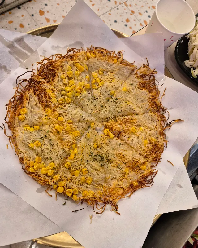 겉바속촉 옥수수 감자전