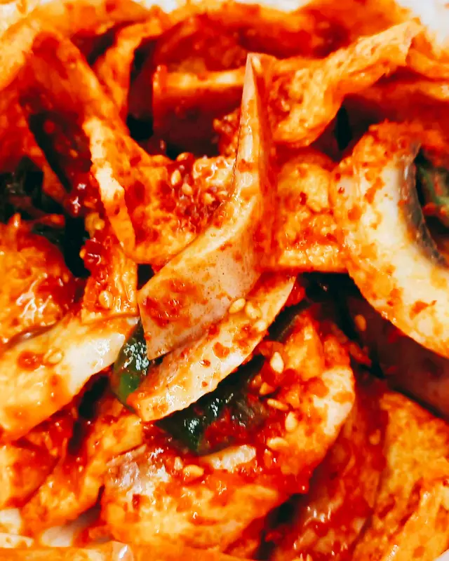 매콤달콤한 오징어 무침