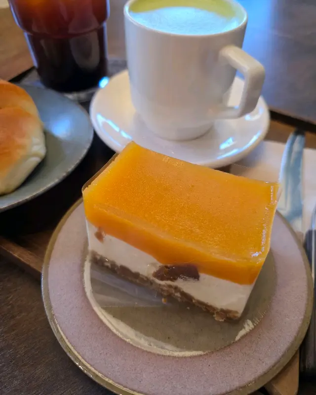 홍시 케이크 단면