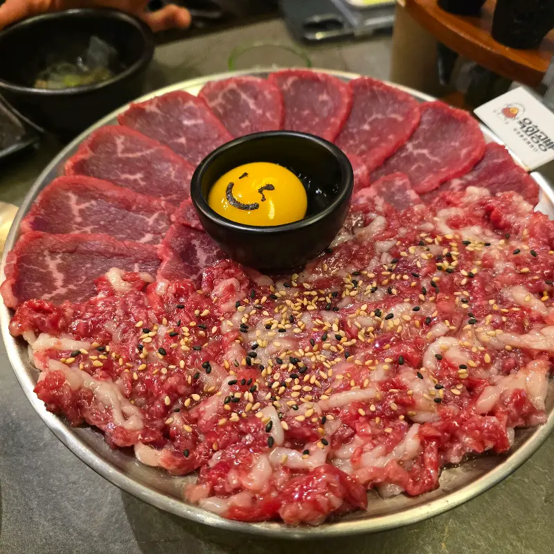 육회 디테일 샷