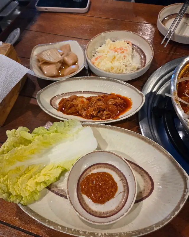 기본 반찬 세팅